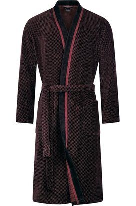Cawo Hommes Home Kimono 52 4839 rouge-noir