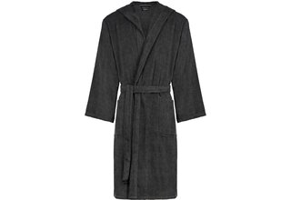 Cawo Heren Home Badjas met Capuchon Uni 5623 S basalt