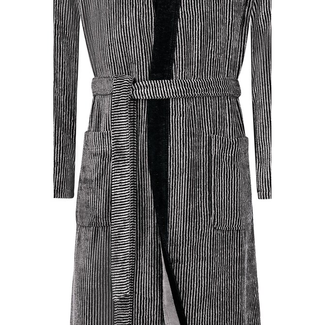 Cawo Hommes Home Kimono 48 naturel-noir