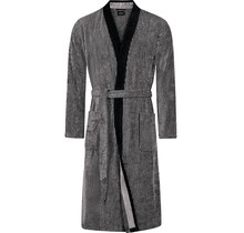 Cawo Heren  Home Kimono  58 natuur-zwart