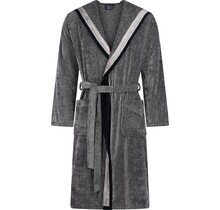 Cawo Hommes Peignoir de Bain avec Capuche 52 naturel-noir