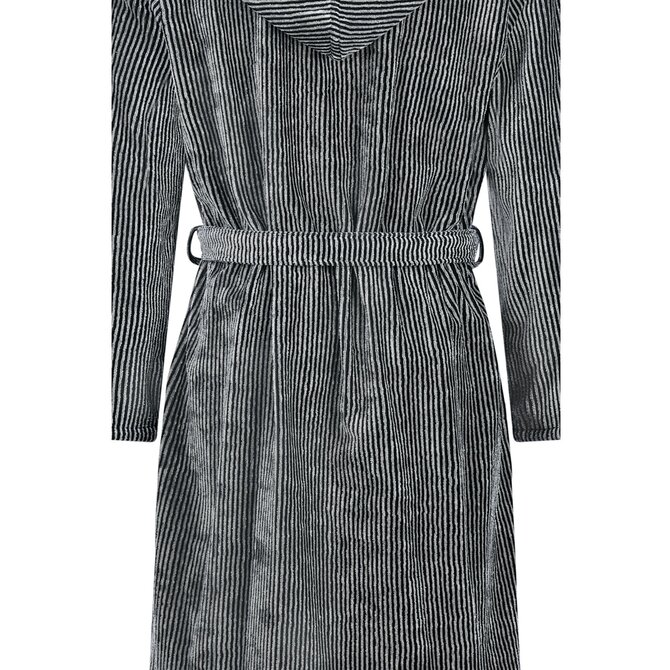 Cawo Heren  Home Badjas met Capuchon  56 natuur-zwart