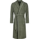Cawö Cawo Hommes Peignoir de Bain avec Col Châle Uni 54 6508 field