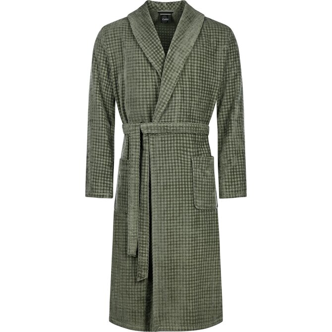 Cawo Hommes Peignoir de Bain avec Col Châle Uni 54 6508 field