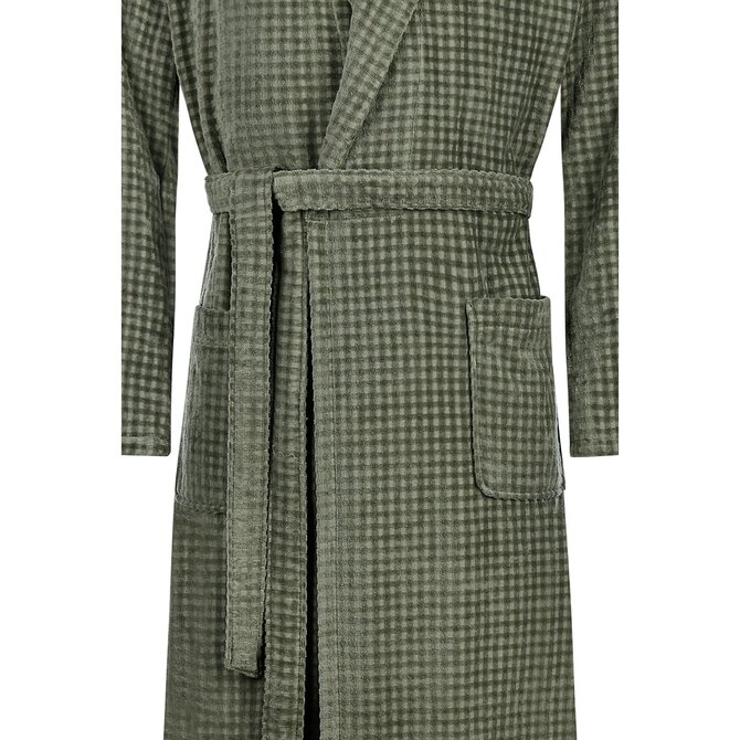 Cawo Hommes Peignoir avec Col Châle Uni 60 6508 field