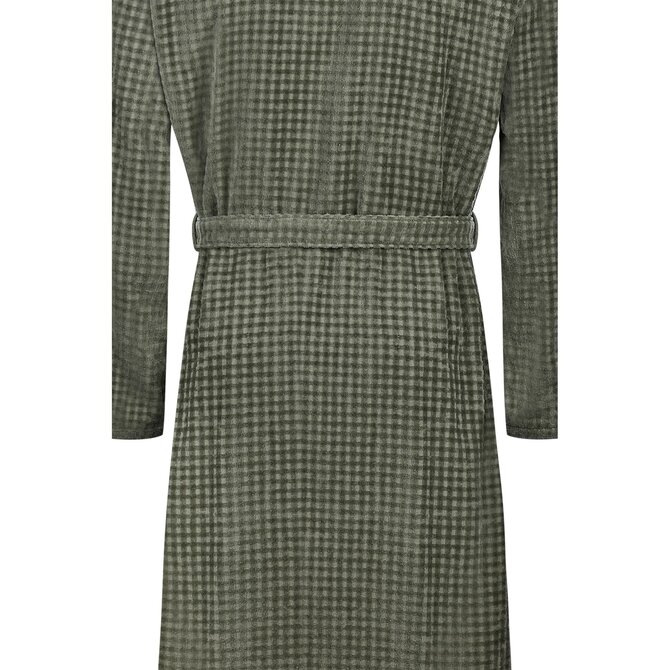 Cawo Hommes Peignoir avec Col Châle Uni 60 6508 field