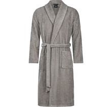 Cawo Hommes Peignoir avec Col Châle Uni 48 6508 graphite