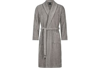 Cawo Hommes Peignoir avec Col Châle Uni 48 6508 graphite