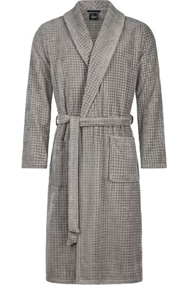 Cawo Hommes Peignoir de Bain avec Col Châle Uni 52 6508 graphite