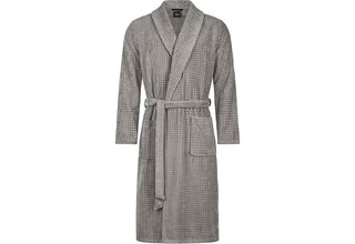 Cawo Hommes Peignoir de Bain avec Col Châle Uni 52 6508 graphite