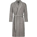 Cawö Cawo Hommes Peignoir avec Col Châle Uni 54 6508 graphite