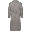 Cawö Cawo Hommes Peignoir avec Col Châle Uni 54 6508 graphite