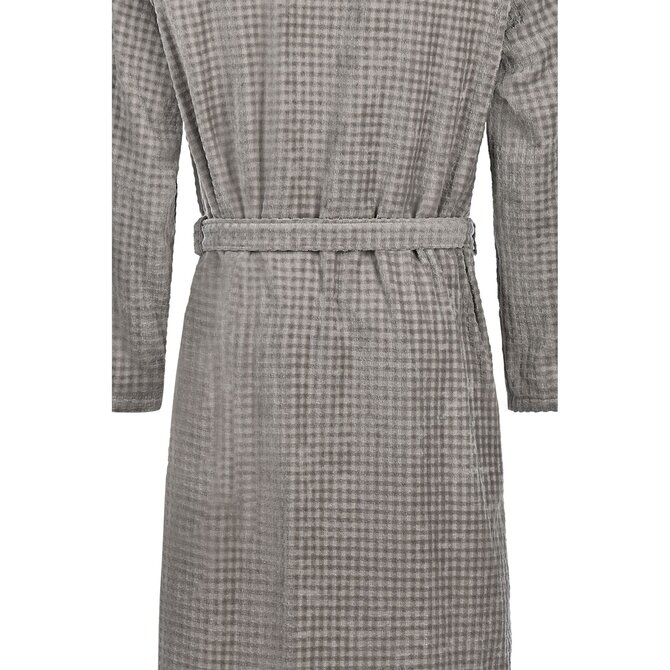 Cawo Heren  Home Badjas met Sjaalkraag Uni 54 6508 graphit