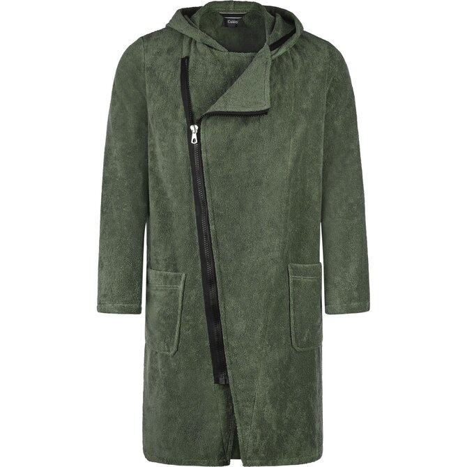 Cawo Hommes Home Basjas avec fermeture éclair Uni L field-noir