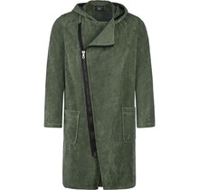 Cawo Hommes Home Basjas avec fermeture éclair Uni XL field-noir