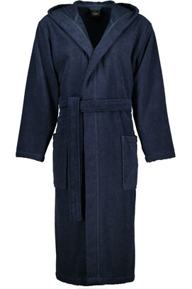 Cawo Peignoir Homme Maison avec Capuche Uni 842 5XL bleu