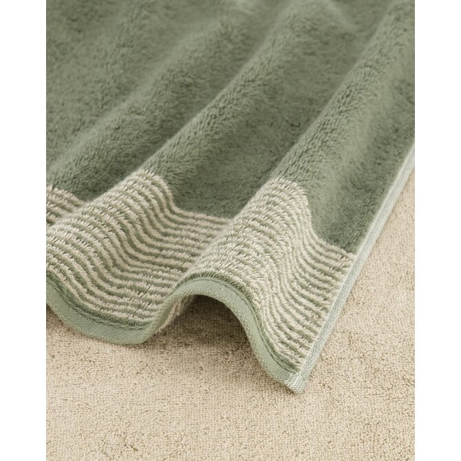 Cawö Two-Tone Serviette de bain champ 80/150