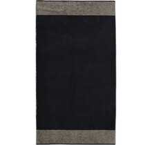 Cawö Two-Tone Serviette de bain noir 80/150