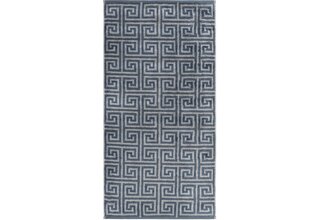 Cawo Noblesse Elegance Allover print Badlaken 80/150 nachtblauw