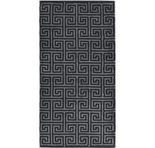 Cawo Noblesse Élégance Imprimé intégral Serviette de bain 80/150 noir