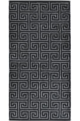 Cawo Noblesse Élégance Imprimé Allover Serviette de bain 80/150 noir