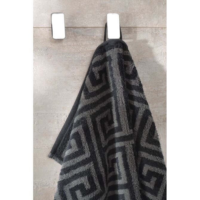 Cawo Noblesse Elegance Allover print Badlaken 80/150 zwart