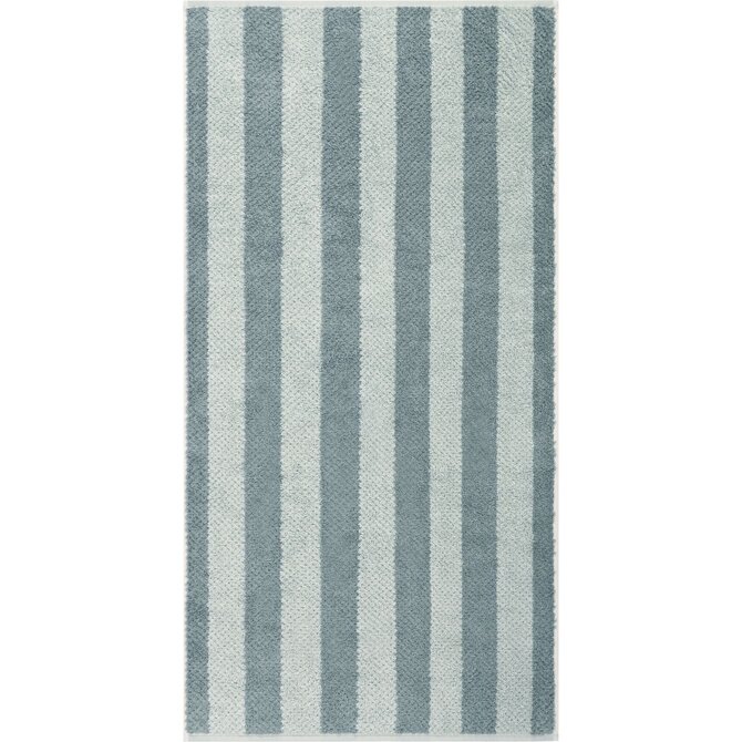 Cawo Pure Rayures Serviette de bain 80/150 vert mystique