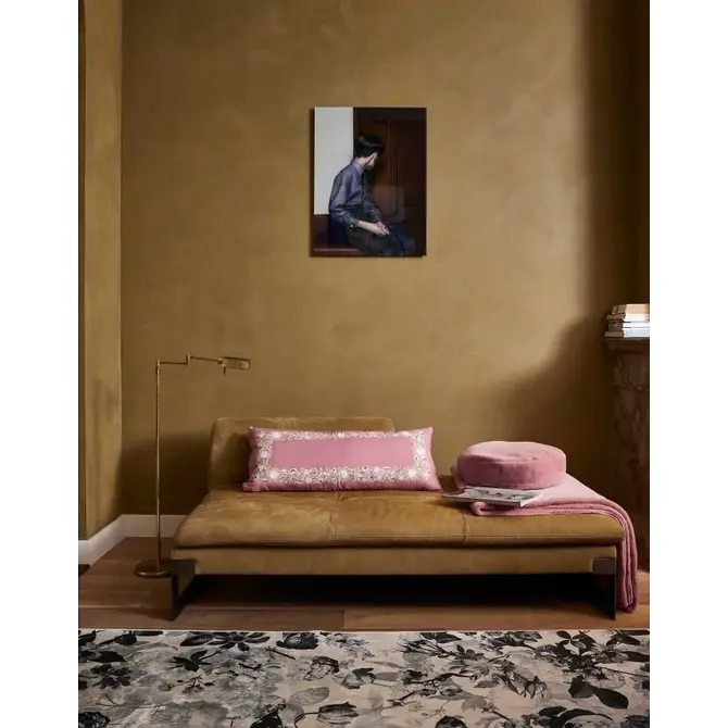 Essenza Mads Furry cushion Mauve 45 cm round