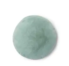 Essenza Mads Furry cushion Surf Green 45 cm round