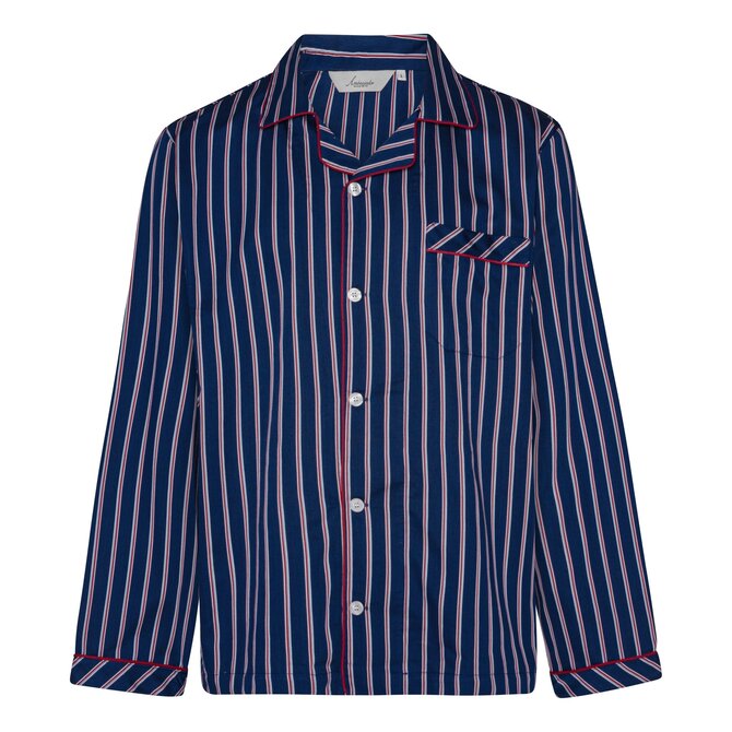 Ambassador Rome Marine/Blanc/Bleu/Rouge Rayé Pyjama Homme 9-5-M