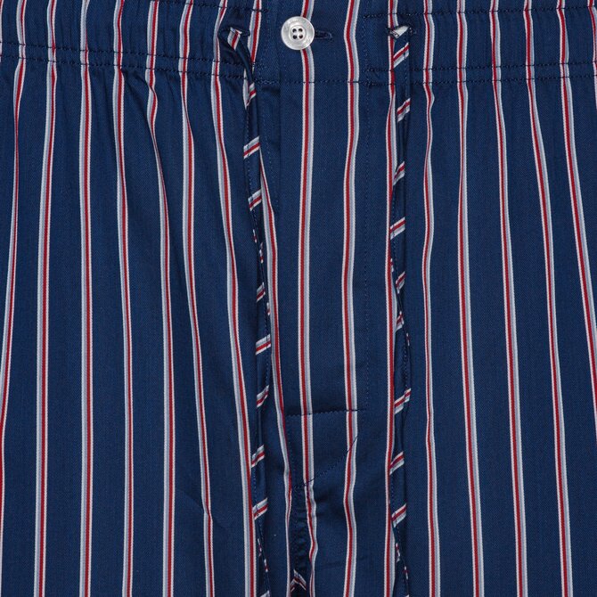 Ambassador Rome Navy/White/Blue/Red Stripe Heren Pyjama 9-5-M