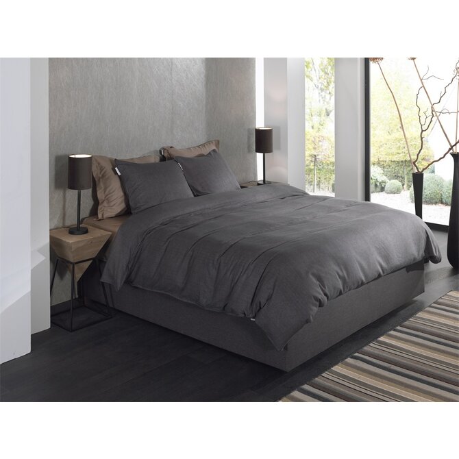 Heckett & Lane Spina dekbedovertrek 140x200/220 Anthracite