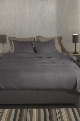 Heckett & Lane Spina dekbedovertrek 200x200/220 Anthracite