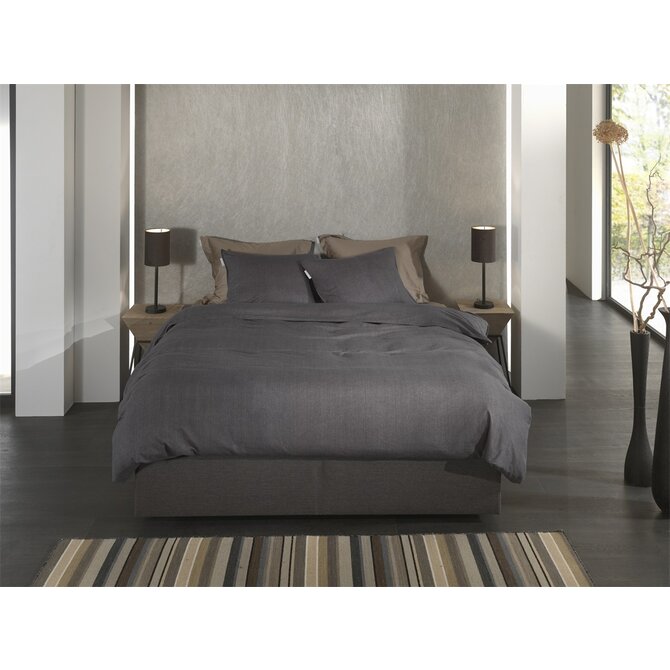 Heckett & Lane Spina housse de couette 200x200/220 Anthracite