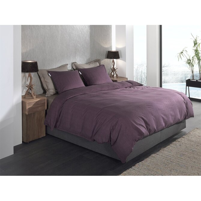 Heckett & Lane Spina housse de couette 200x200/220 Blackberry Wine