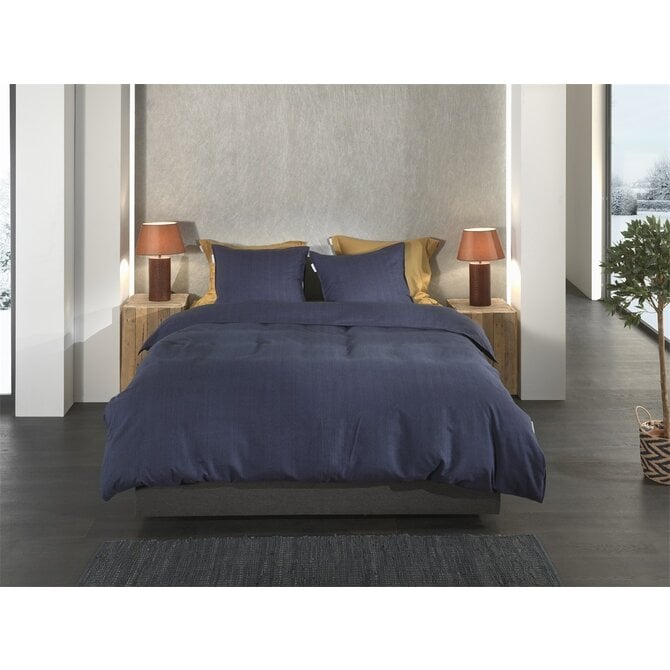 Heckett & Lane Spina dekbedovertrek 140x200/220 Dark Blue