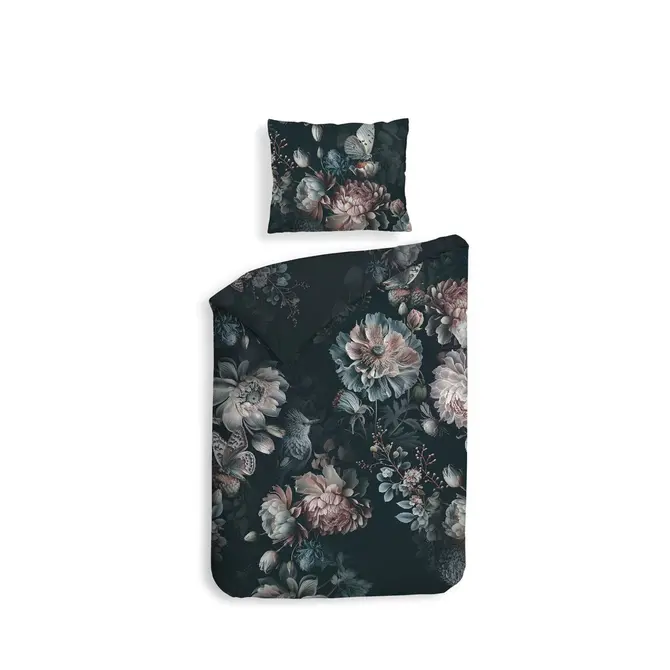 Heckett & Lane Milos housse de couette 200x200/220 Bleu Foncé