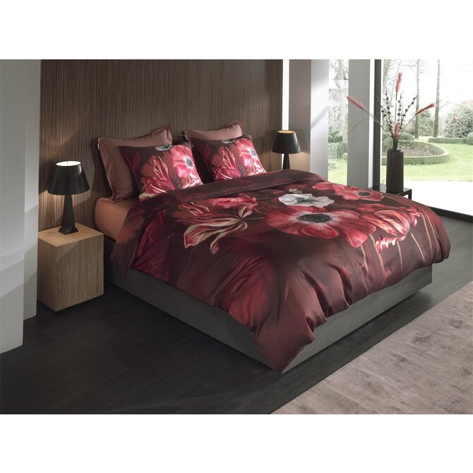 Heckett & Lane Niall housse de couette 200x200/220 Rouge