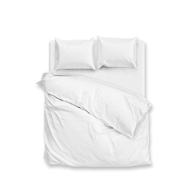 Zo! Home Percalle dekbedovertrek 140x200/220 Crystal White