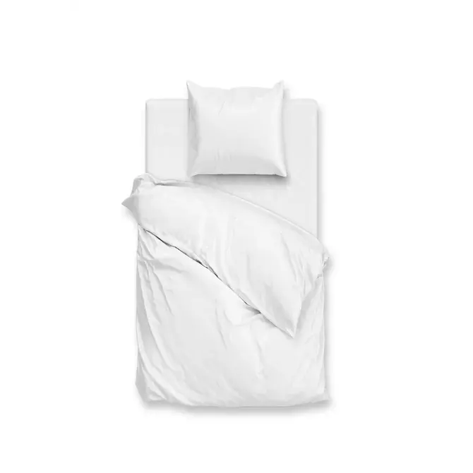 Zo ! Home Housse de couette Percale 140x200/220 Crystal White