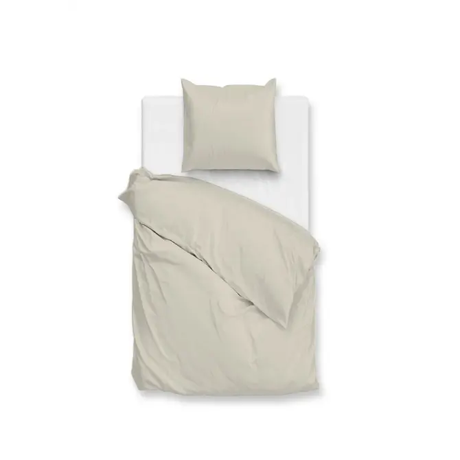 Zo! Home Housse de couette Percale 140x200/220 Cool Beige