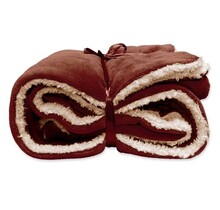 Plaid Unique Living Lars 150x200cm marsala