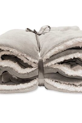 Plaid Unique Living Lars XL 220x240cm gris château