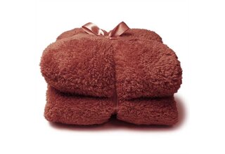 Unique Living Plaid Teddy 150x200cm marsala