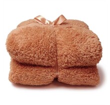 Unique Living Plaid Teddy 150x200cm sandstone