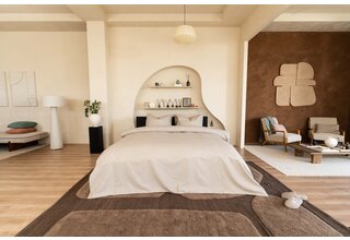 Kayori Otsu Housse de Couette Satin de Coton 240x200/220 Sable