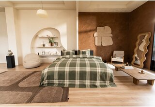 Kayori  Magome  Dekbedovertrek  Flanel  140x200/220  Olijfgroen