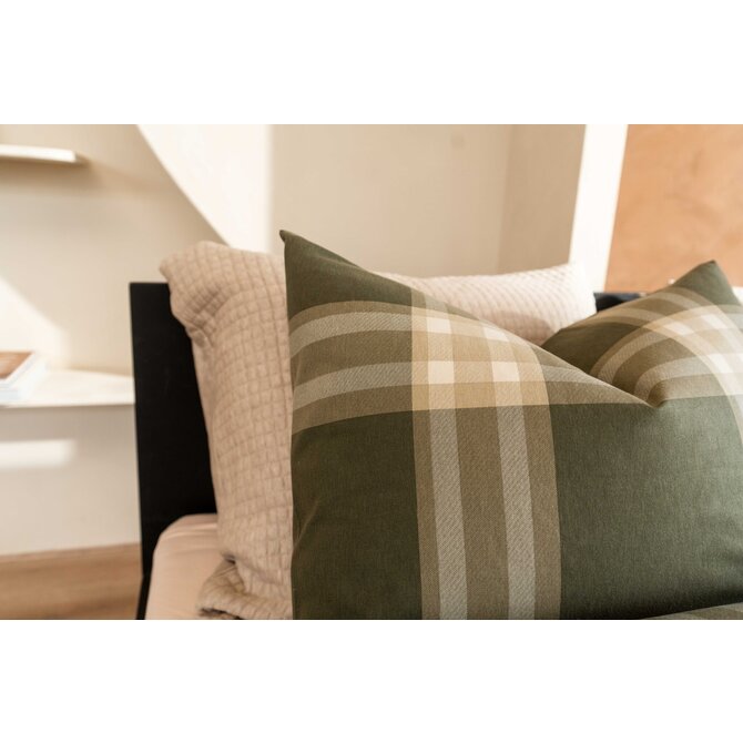 Kayori  Magome  Dekbedovertrek  Flanel  240x200/220  Olijfgroen