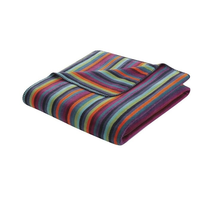 Cawo Lifestyle Wohndecke Strepen Plaid 150/200 multicolor donker