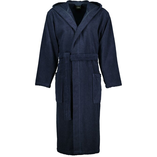 Cawo Heren Home Badjas met Capuchon Uni 829 XL blau